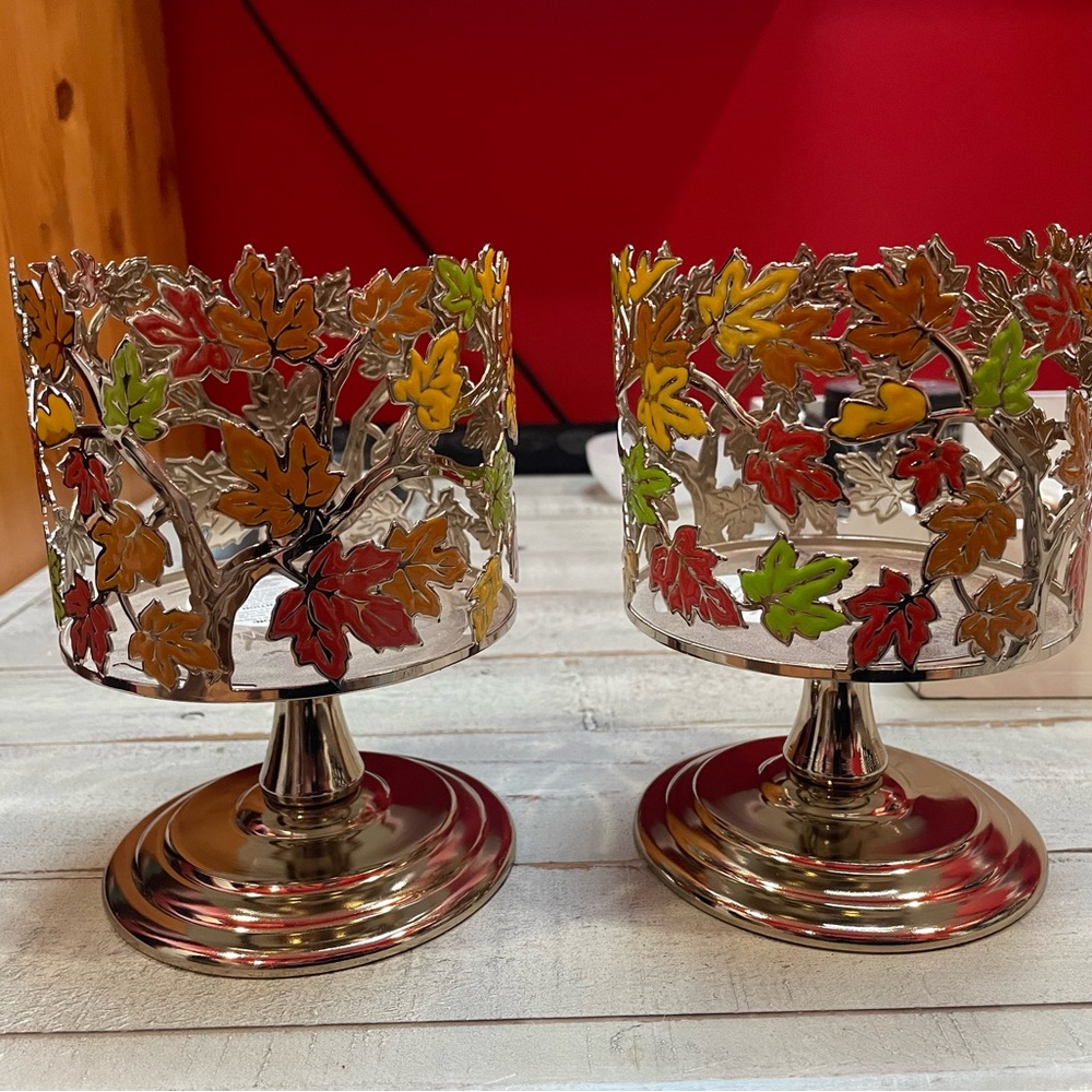 Autumn Leaf Candle Holders